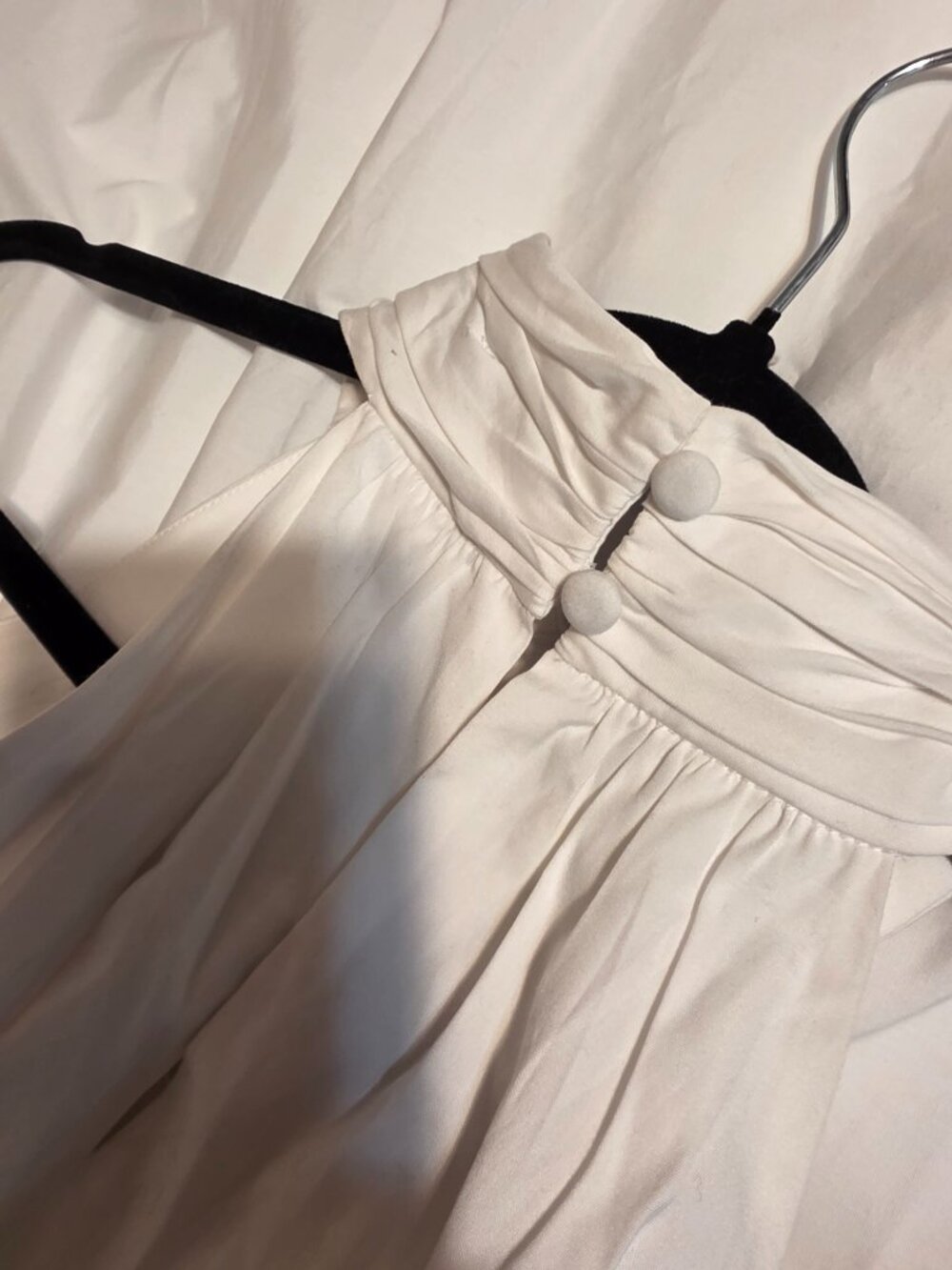 Veronica Beard Kinny Smocked Cotton Blend Midi Dress NWT White Size 6 - Picture 6 of 14